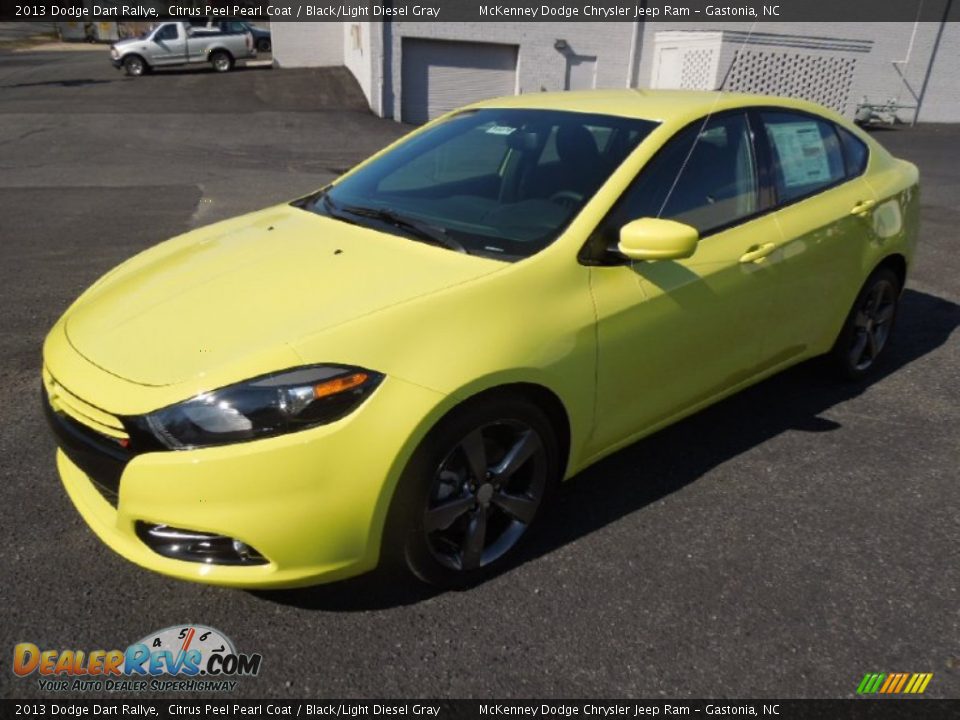 2013 Dodge Dart Rallye Citrus Peel Pearl Coat / Black/Light Diesel Gray Photo #2