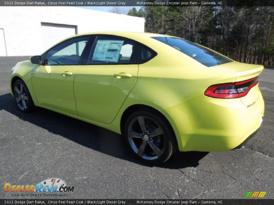 2013 Dodge Dart Rallye Citrus Peel Pearl Coat / Black/Light Diesel Gray Photo #4