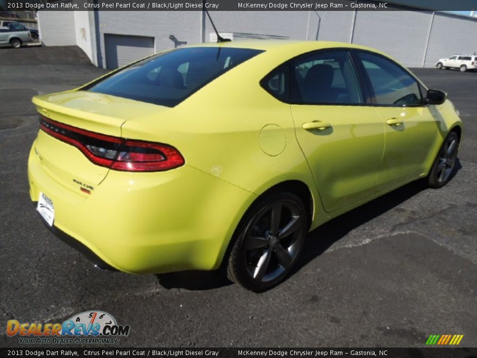 2013 Dodge Dart Rallye Citrus Peel Pearl Coat / Black/Light Diesel Gray Photo #5