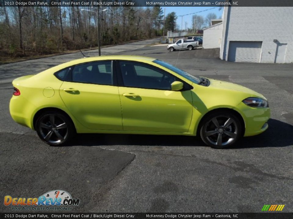 2013 Dodge Dart Rallye Citrus Peel Pearl Coat / Black/Light Diesel Gray Photo #6