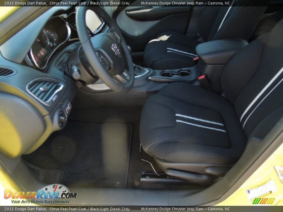 2013 Dodge Dart Rallye Citrus Peel Pearl Coat / Black/Light Diesel Gray Photo #9