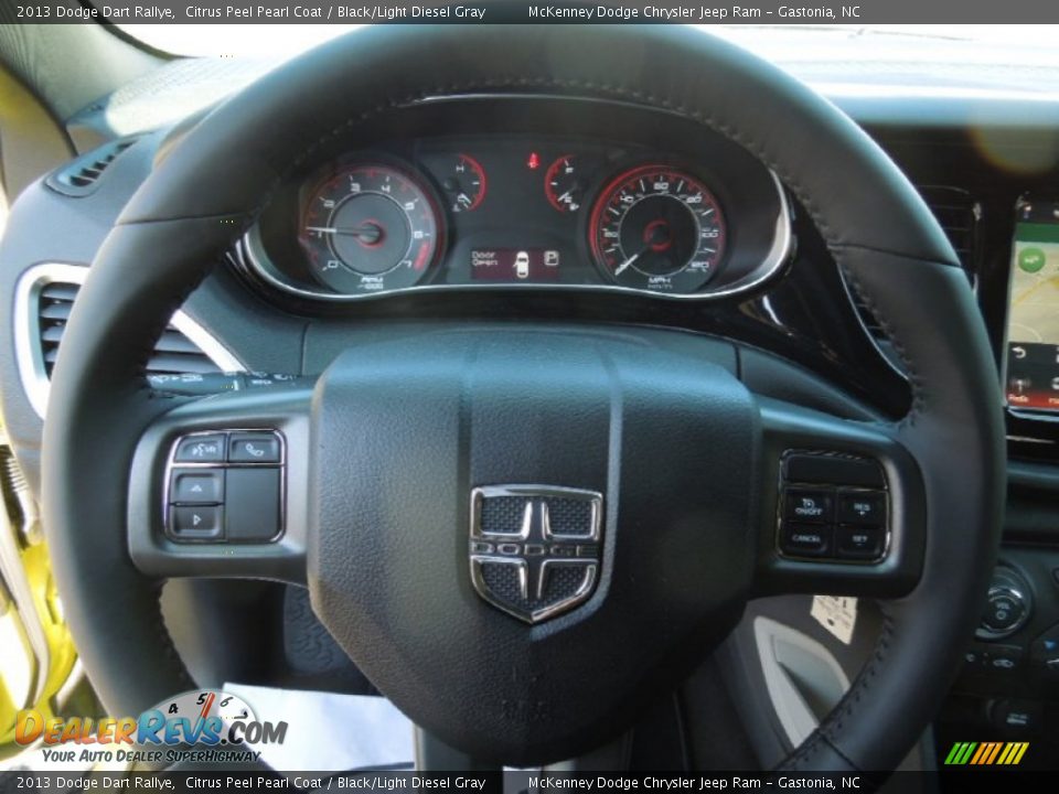 2013 Dodge Dart Rallye Citrus Peel Pearl Coat / Black/Light Diesel Gray Photo #14