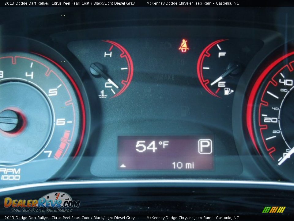 2013 Dodge Dart Rallye Citrus Peel Pearl Coat / Black/Light Diesel Gray Photo #16