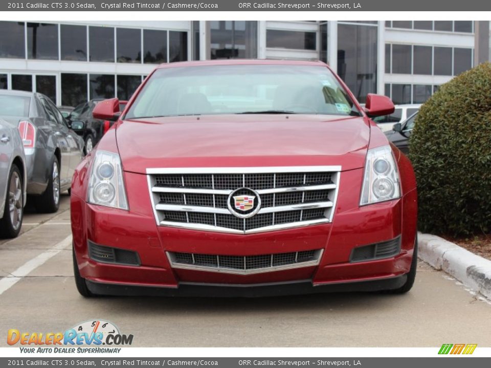 2011 Cadillac CTS 3.0 Sedan Crystal Red Tintcoat / Cashmere/Cocoa Photo #3