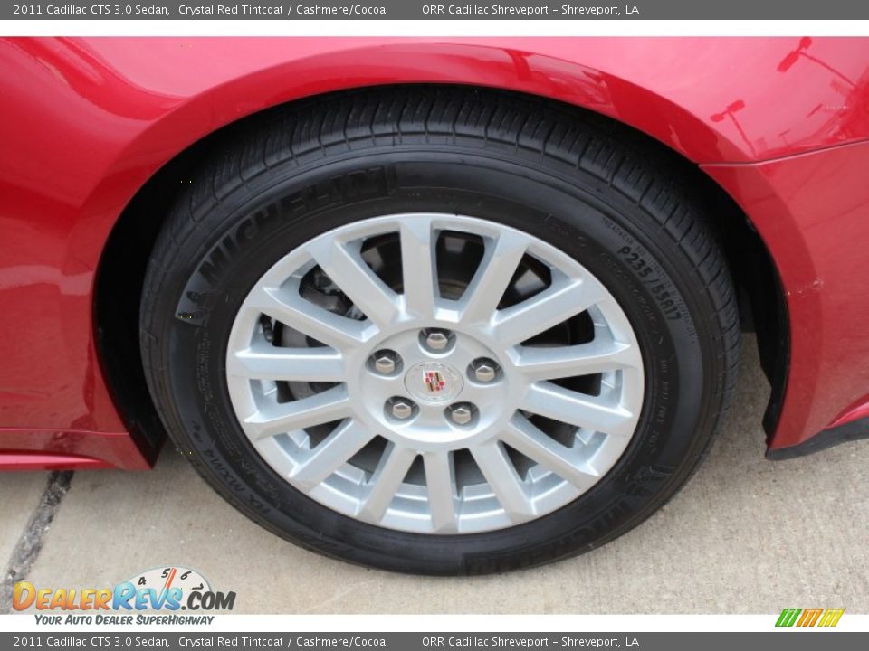 2011 Cadillac CTS 3.0 Sedan Crystal Red Tintcoat / Cashmere/Cocoa Photo #5