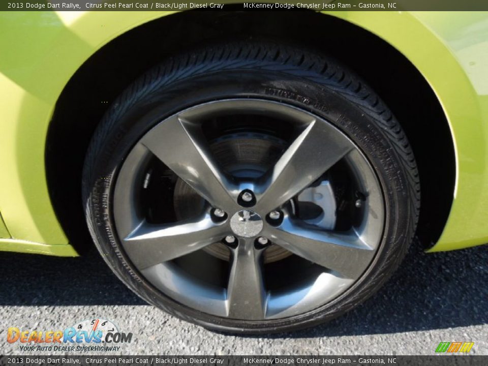 2013 Dodge Dart Rallye Citrus Peel Pearl Coat / Black/Light Diesel Gray Photo #21