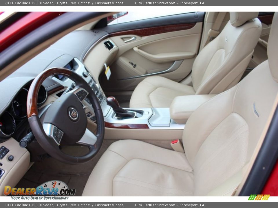 2011 Cadillac CTS 3.0 Sedan Crystal Red Tintcoat / Cashmere/Cocoa Photo #9