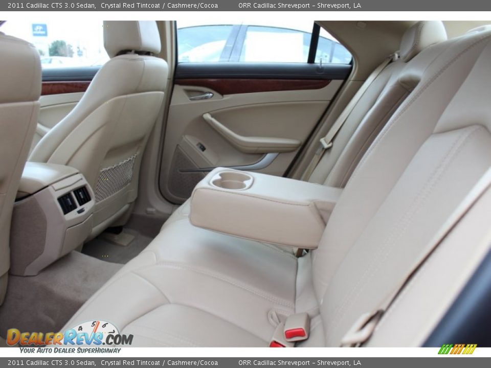 2011 Cadillac CTS 3.0 Sedan Crystal Red Tintcoat / Cashmere/Cocoa Photo #10