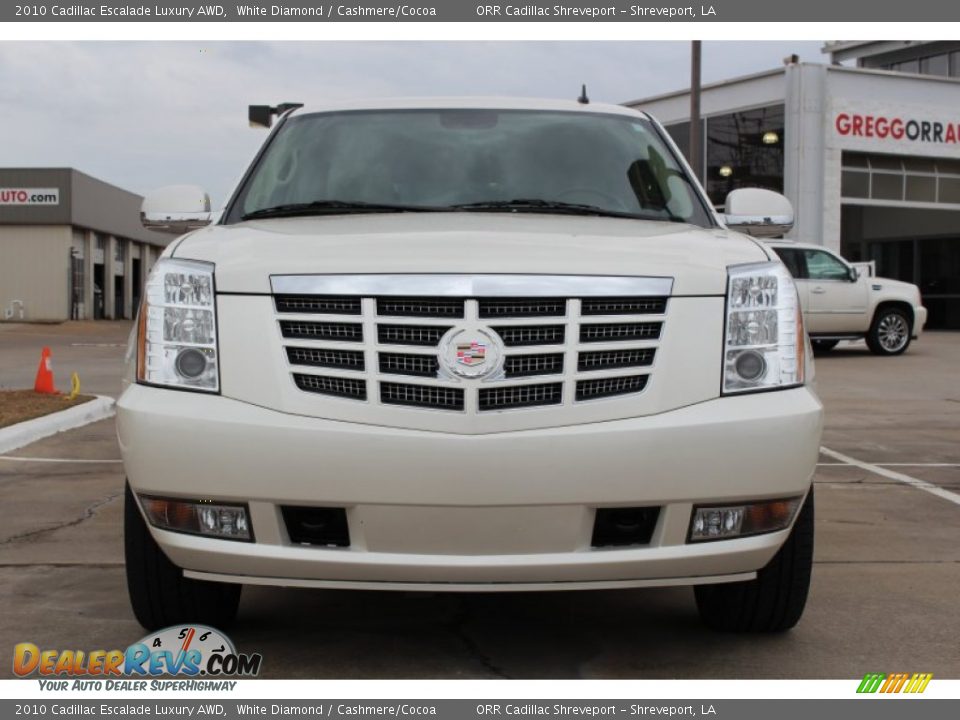 2010 Cadillac Escalade Luxury AWD White Diamond / Cashmere/Cocoa Photo #7