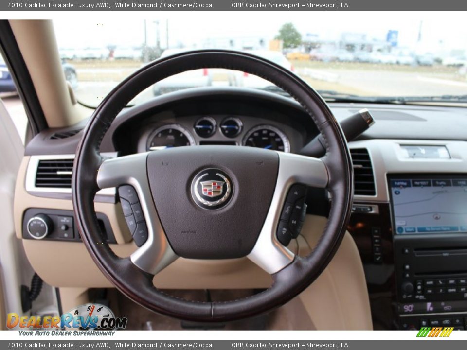 2010 Cadillac Escalade Luxury AWD White Diamond / Cashmere/Cocoa Photo #11