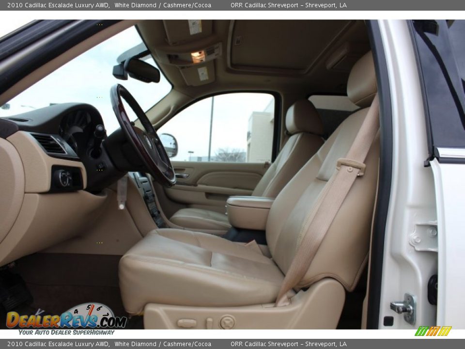 2010 Cadillac Escalade Luxury AWD White Diamond / Cashmere/Cocoa Photo #14