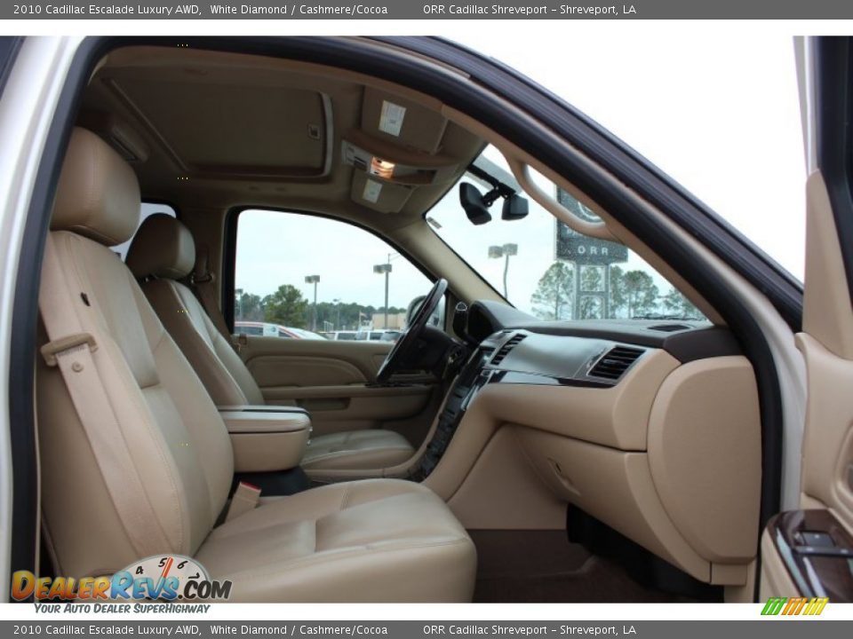 2010 Cadillac Escalade Luxury AWD White Diamond / Cashmere/Cocoa Photo #16