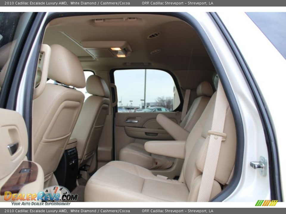 2010 Cadillac Escalade Luxury AWD White Diamond / Cashmere/Cocoa Photo #18