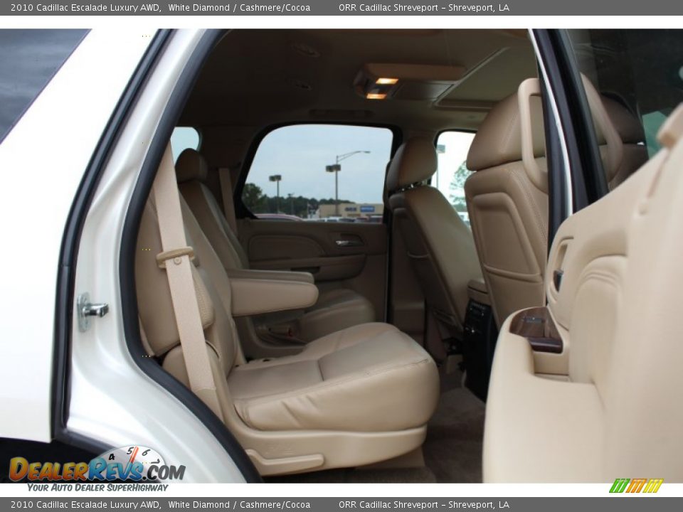 2010 Cadillac Escalade Luxury AWD White Diamond / Cashmere/Cocoa Photo #20
