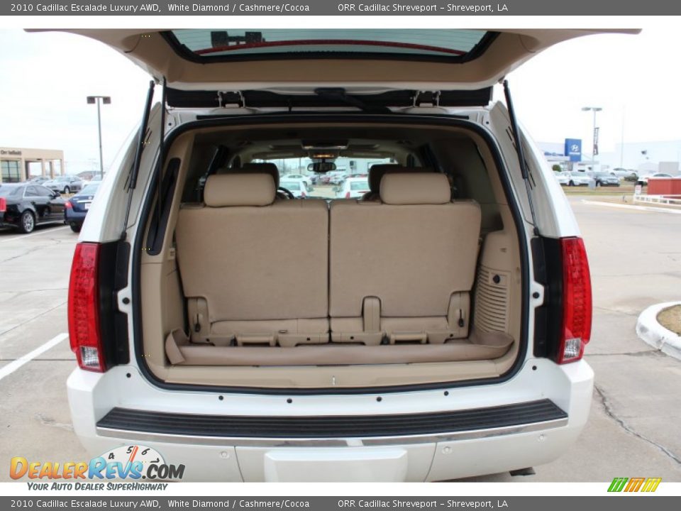 2010 Cadillac Escalade Luxury AWD White Diamond / Cashmere/Cocoa Photo #21