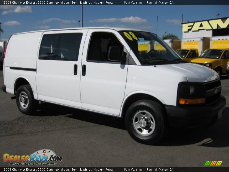 2008 Chevrolet Express 2500 Commercial Van Summit White / Medium Pewter Photo #1