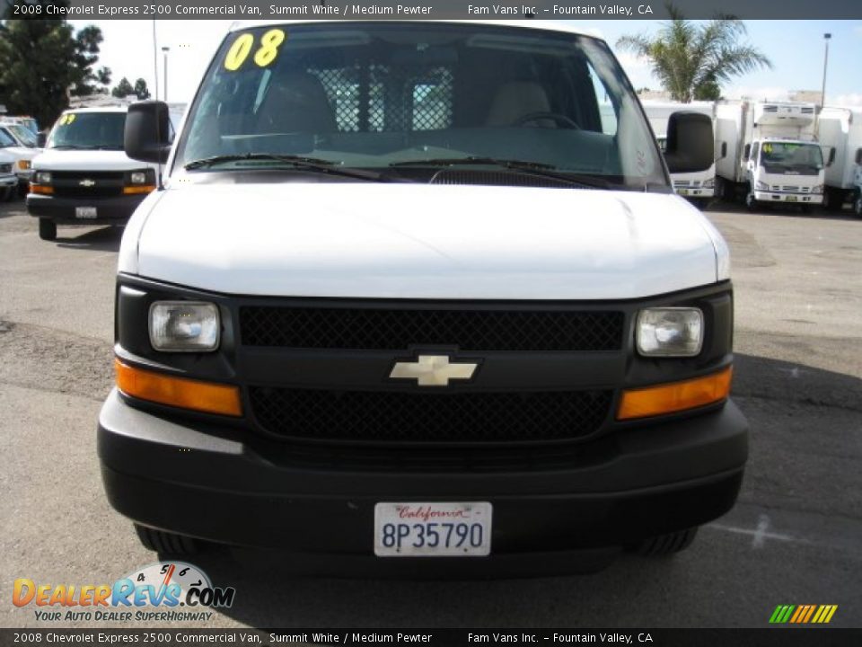 2008 Chevrolet Express 2500 Commercial Van Summit White / Medium Pewter Photo #2