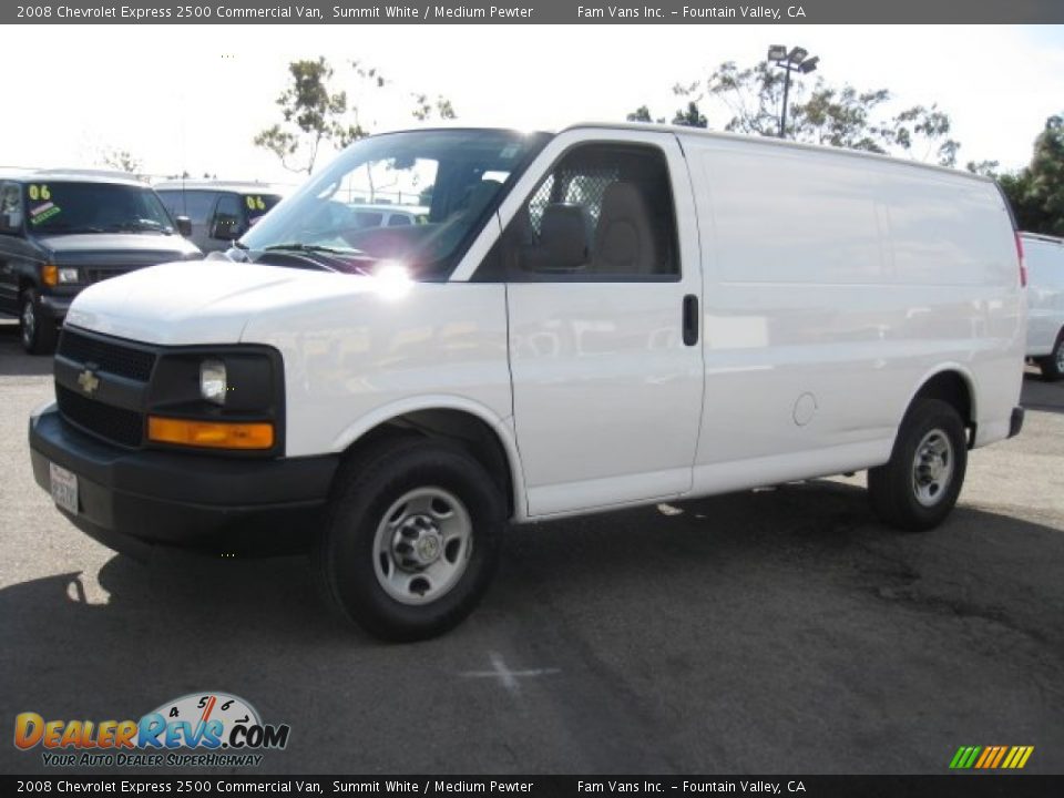 2008 Chevrolet Express 2500 Commercial Van Summit White / Medium Pewter Photo #3