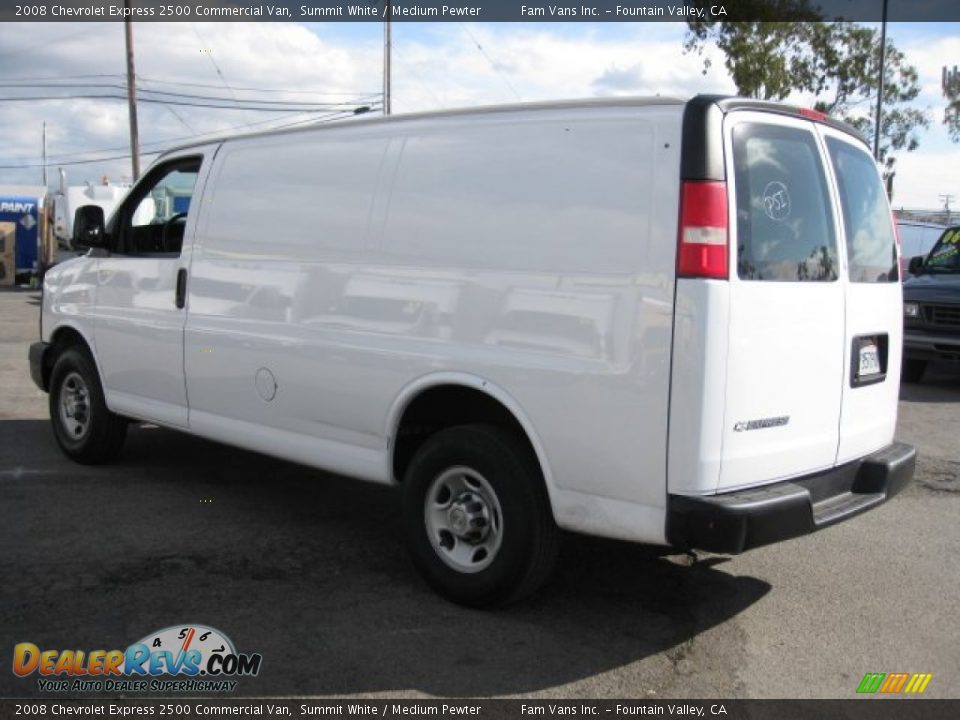 2008 Chevrolet Express 2500 Commercial Van Summit White / Medium Pewter Photo #4