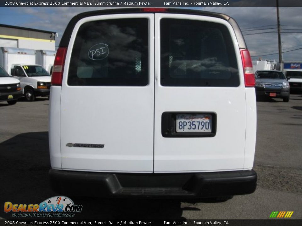 2008 Chevrolet Express 2500 Commercial Van Summit White / Medium Pewter Photo #5