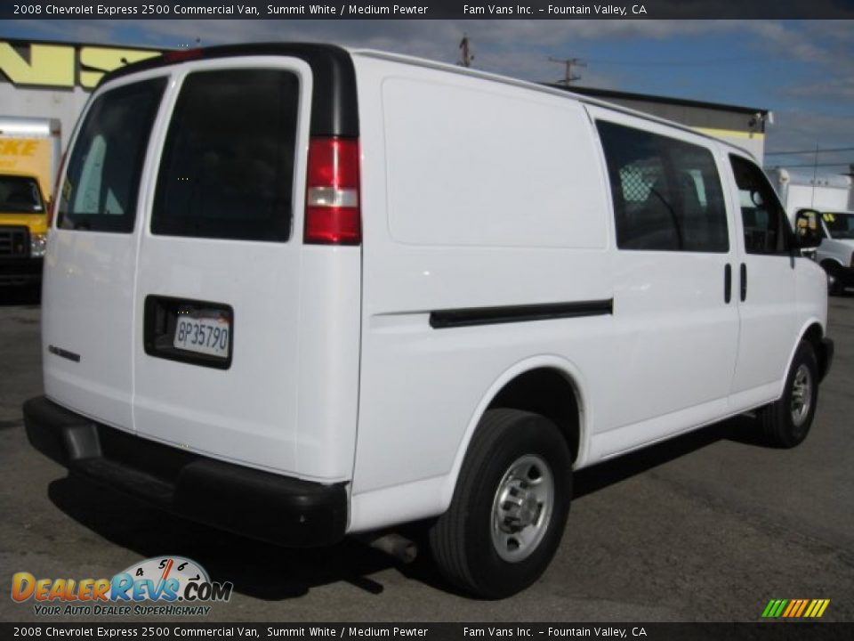 2008 Chevrolet Express 2500 Commercial Van Summit White / Medium Pewter Photo #6