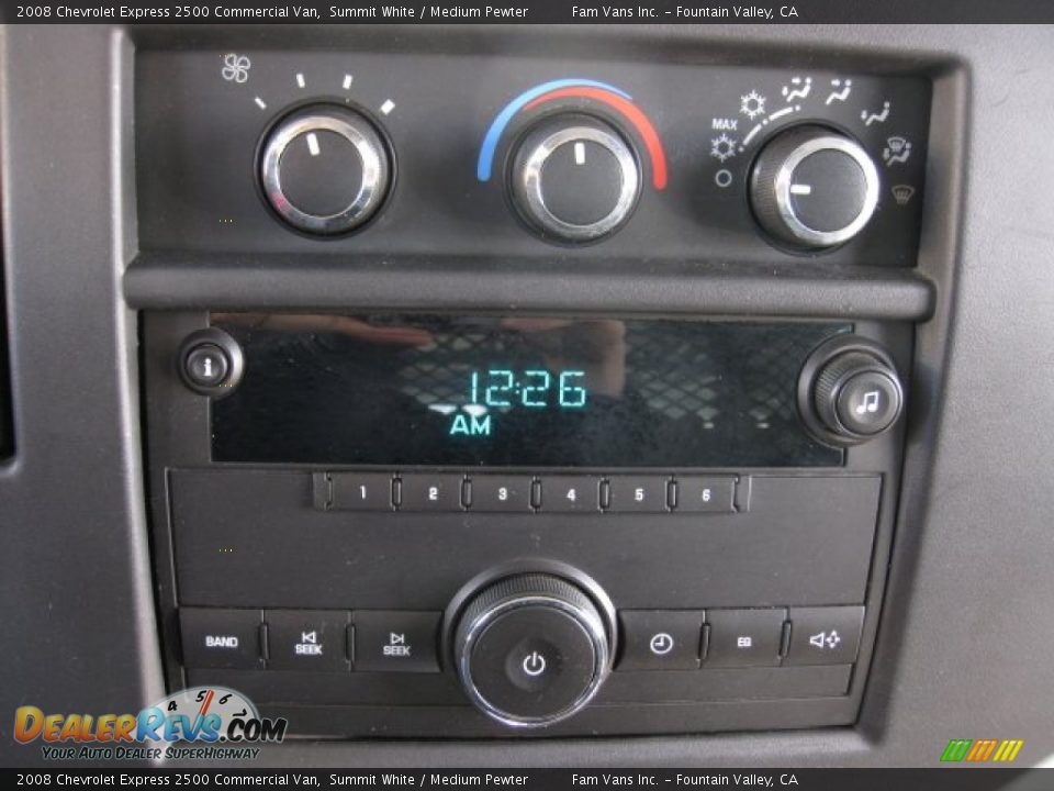 2008 Chevrolet Express 2500 Commercial Van Summit White / Medium Pewter Photo #10