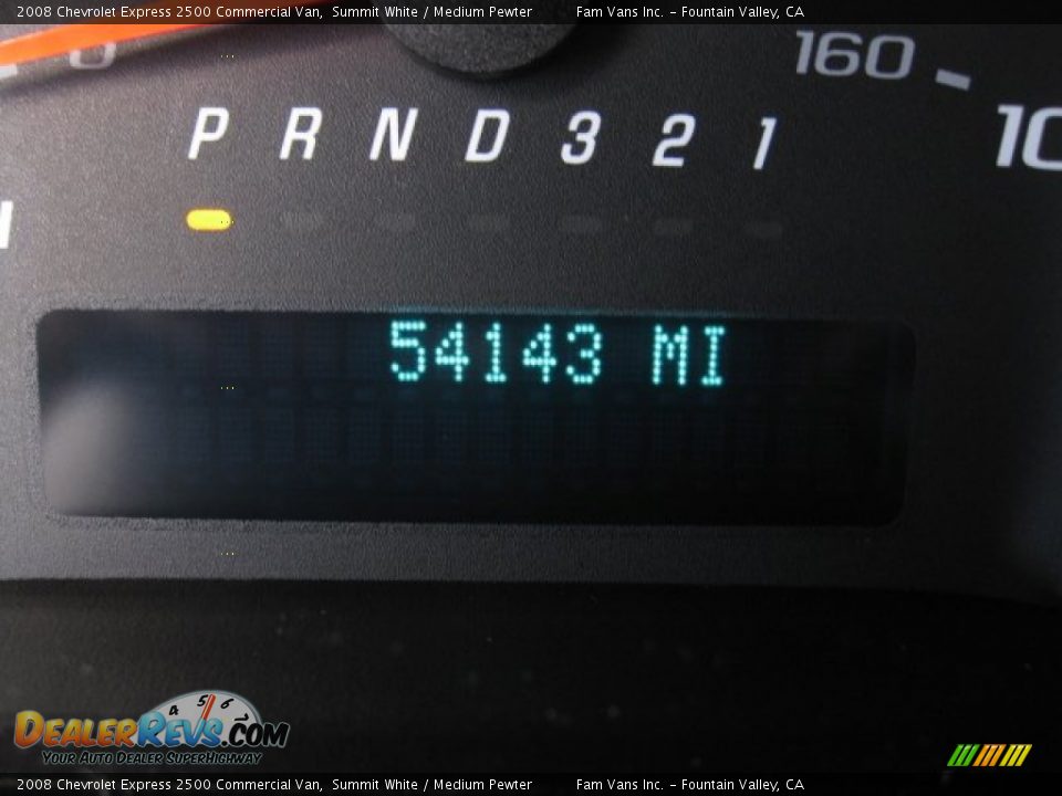 2008 Chevrolet Express 2500 Commercial Van Summit White / Medium Pewter Photo #11