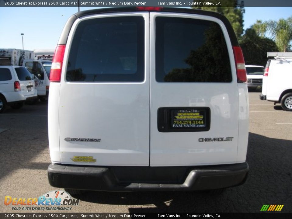 2005 Chevrolet Express 2500 Cargo Van Summit White / Medium Dark Pewter Photo #5
