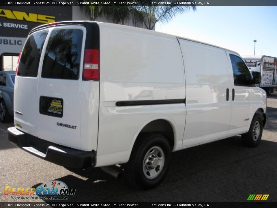 2005 Chevrolet Express 2500 Cargo Van Summit White / Medium Dark Pewter Photo #6