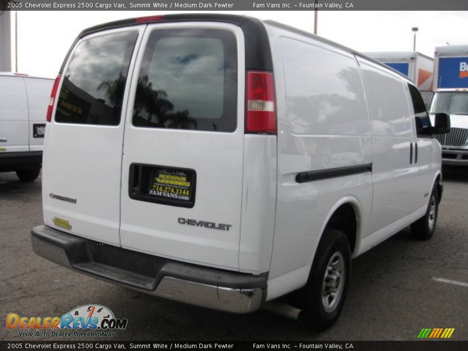 2005 Chevrolet Express 2500 Cargo Van Summit White / Medium Dark Pewter Photo #6