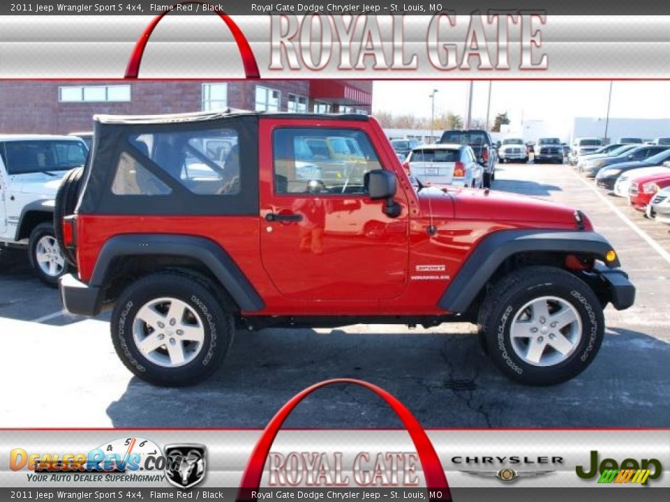 2011 Jeep Wrangler Sport S 4x4 Flame Red / Black Photo #1