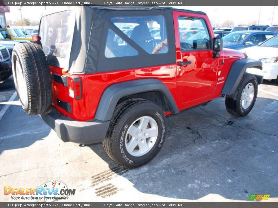 2011 Jeep Wrangler Sport S 4x4 Flame Red / Black Photo #3