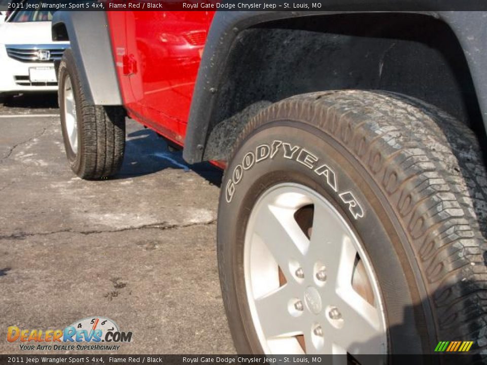 2011 Jeep Wrangler Sport S 4x4 Flame Red / Black Photo #4