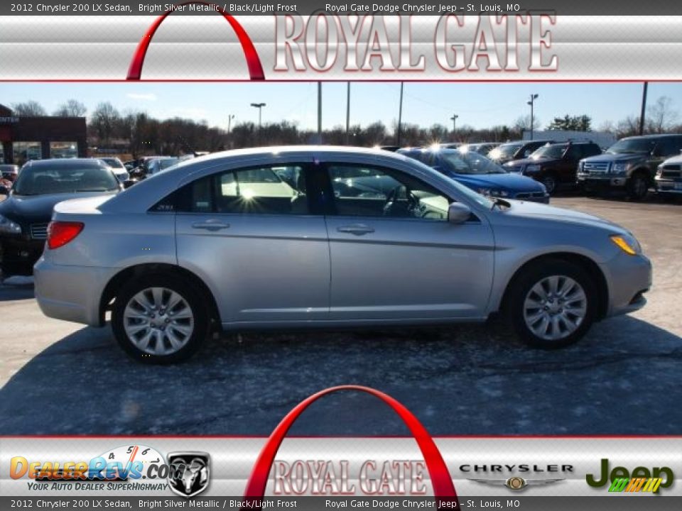 2012 Chrysler 200 LX Sedan Bright Silver Metallic / Black/Light Frost Photo #1