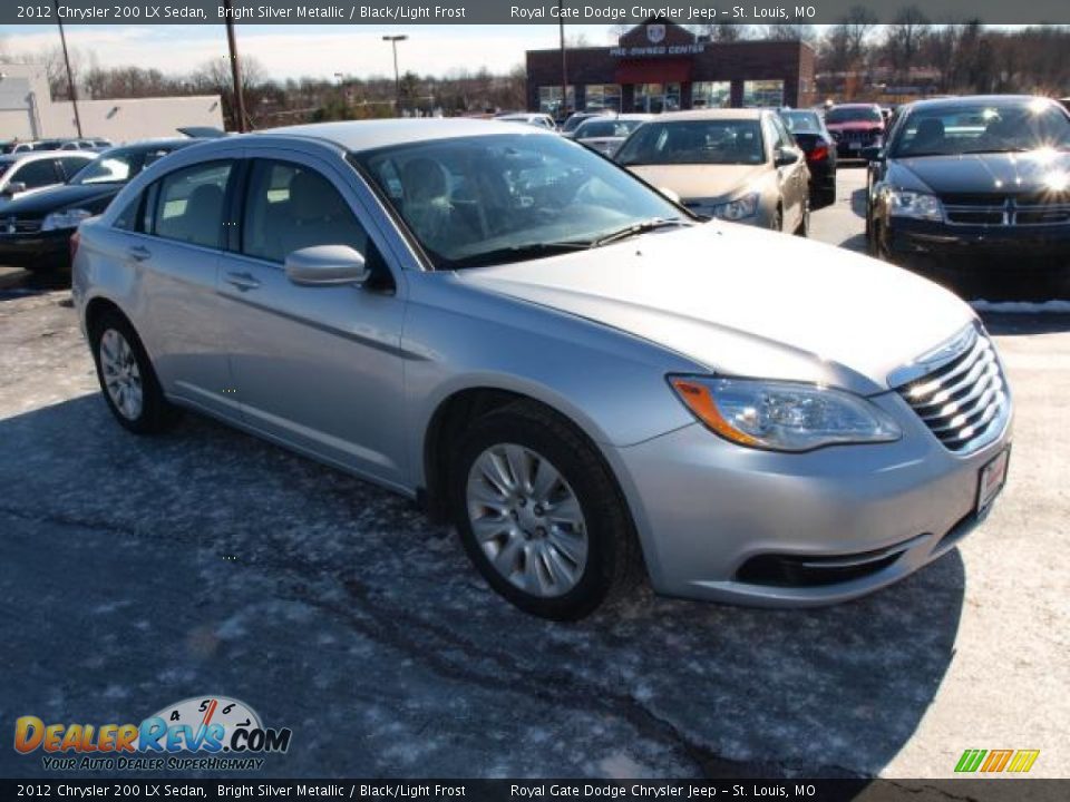 2012 Chrysler 200 LX Sedan Bright Silver Metallic / Black/Light Frost Photo #2