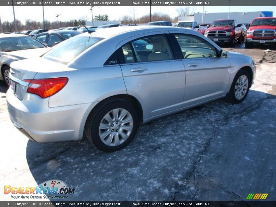 2012 Chrysler 200 LX Sedan Bright Silver Metallic / Black/Light Frost Photo #3