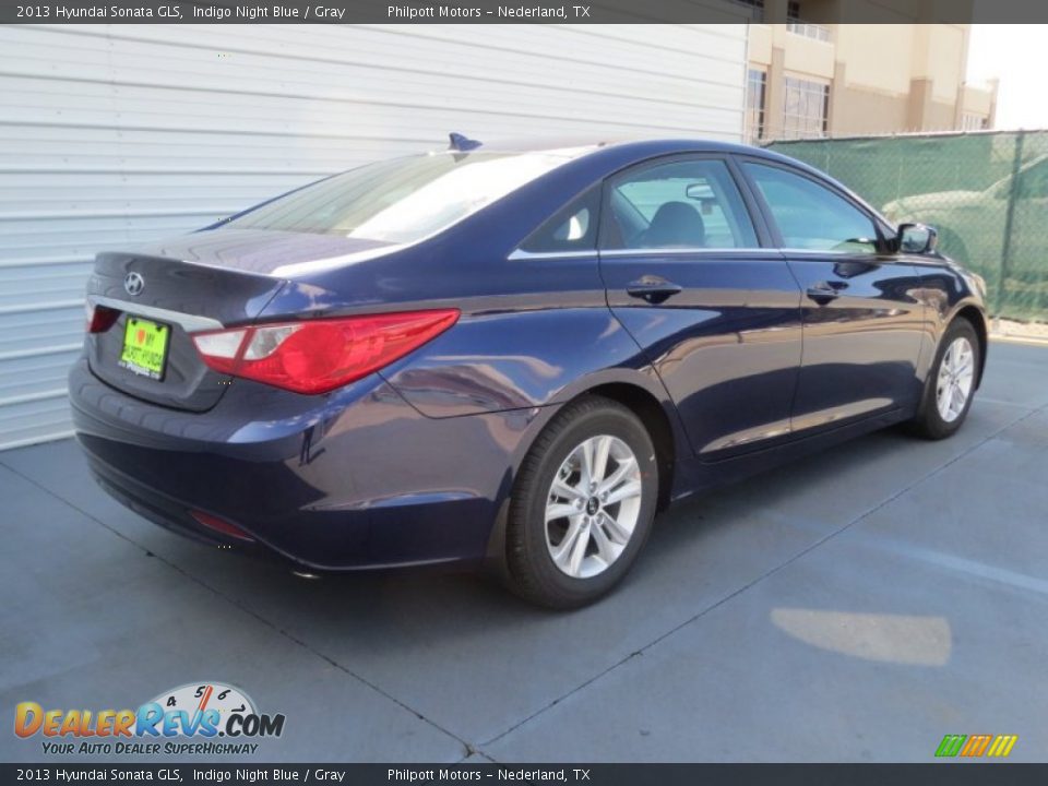 2013 Hyundai Sonata GLS Indigo Night Blue / Gray Photo #3