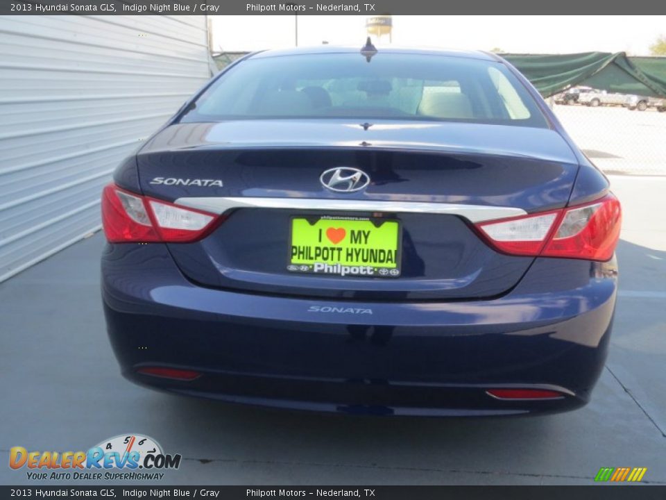 2013 Hyundai Sonata GLS Indigo Night Blue / Gray Photo #4