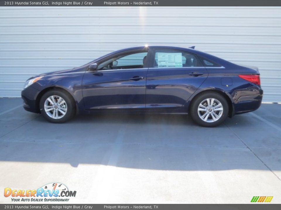 2013 Hyundai Sonata GLS Indigo Night Blue / Gray Photo #6