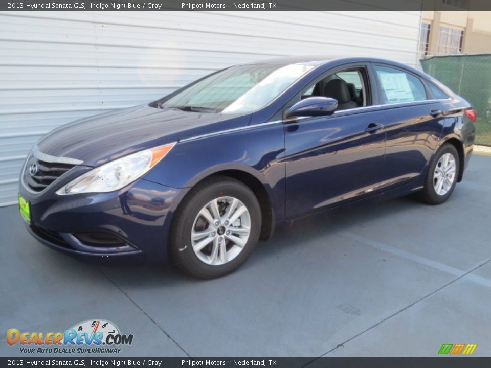 2013 Hyundai Sonata GLS Indigo Night Blue / Gray Photo #7