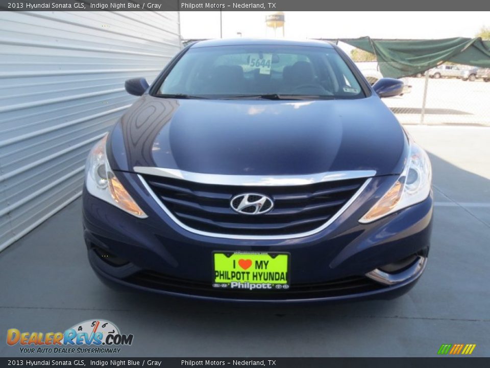2013 Hyundai Sonata GLS Indigo Night Blue / Gray Photo #8