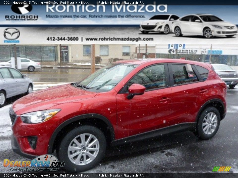 2014 Mazda CX-5 Touring AWD Soul Red Metallic / Black Photo #1