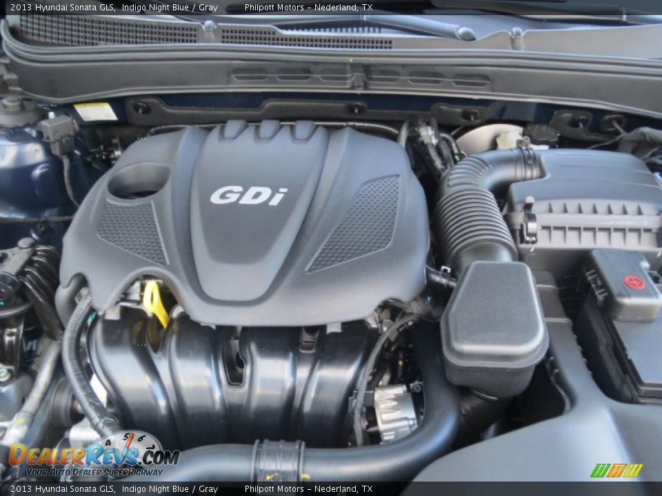 2013 Hyundai Sonata GLS Indigo Night Blue / Gray Photo #16