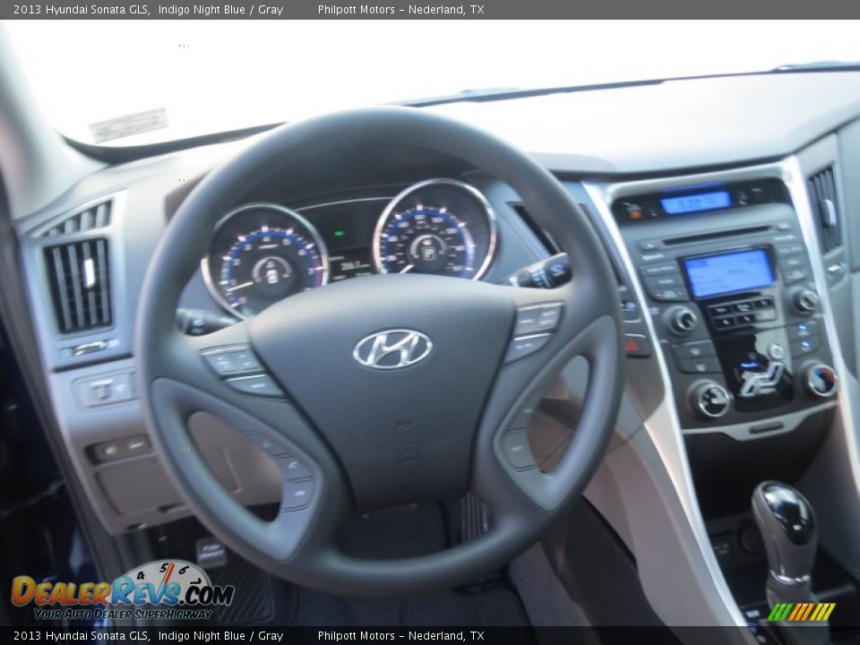 2013 Hyundai Sonata GLS Indigo Night Blue / Gray Photo #23