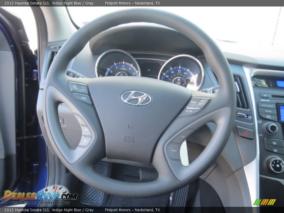 2013 Hyundai Sonata GLS Indigo Night Blue / Gray Photo #27