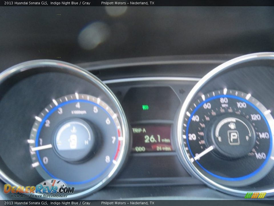 2013 Hyundai Sonata GLS Indigo Night Blue / Gray Photo #29