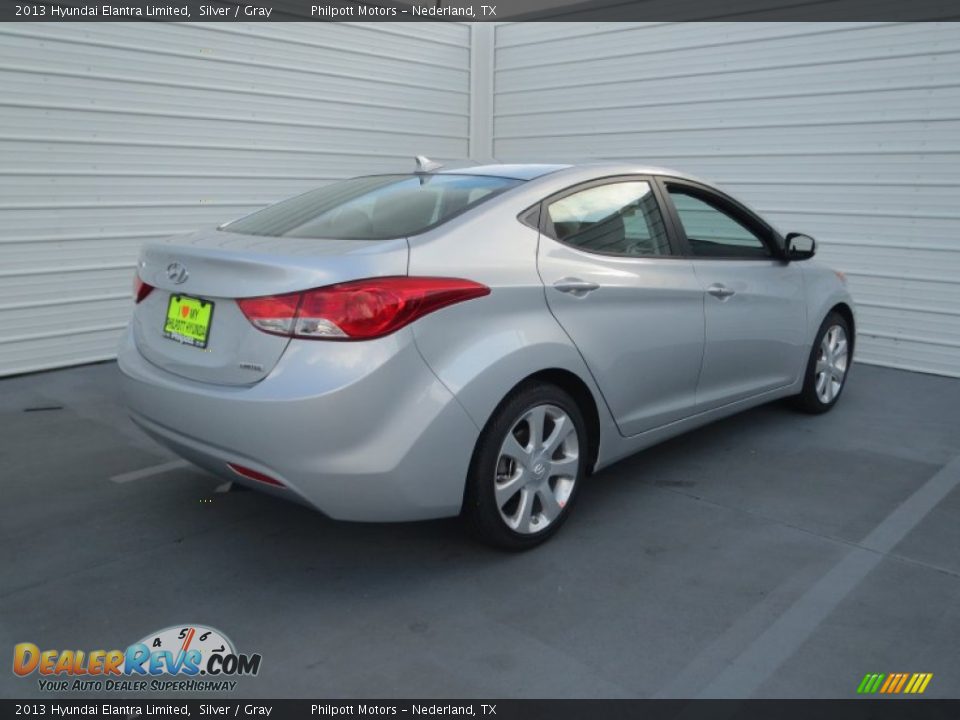 2013 Hyundai Elantra Limited Silver / Gray Photo #3