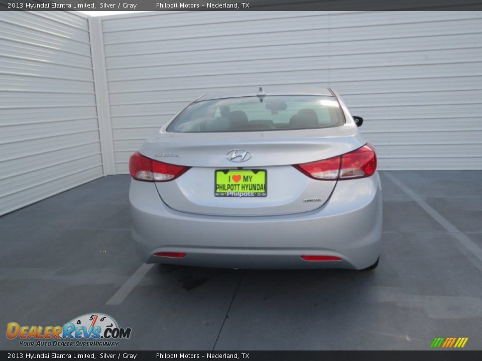 2013 Hyundai Elantra Limited Silver / Gray Photo #4