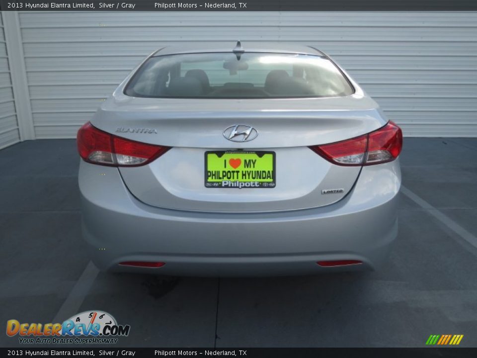 2013 Hyundai Elantra Limited Silver / Gray Photo #5