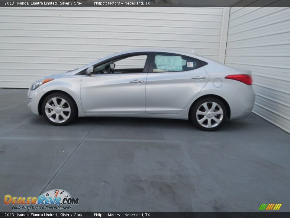 2013 Hyundai Elantra Limited Silver / Gray Photo #8